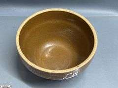 4pcs Stoneware Crockery Pitchers, Bowls - 9.5" of tallest