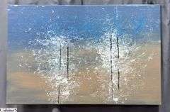 Samuel Tinoco Trees #18, Acrylic Painting on Canvas, Measures 36x55"