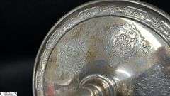 Pair of Weighted Sterling Louis the XIV Candle Holders Some Slight Bends See Photos 10"