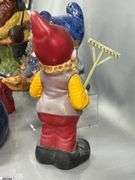7 Garden Gnomes Tallest 17", Some Concrete Filled, One Composite, Some Chips and Wear