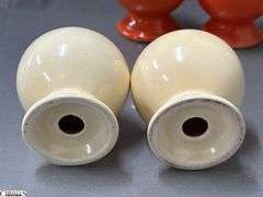 2 Pairs Fiesta Salt and Pepper Shakers - 3" of each