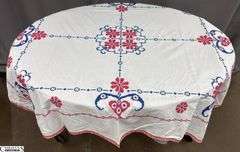 Cloth Napkins, Needlework Tea Towels, Table Linens, Approx 60"x48"