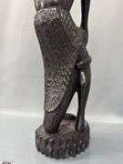 Numbered Carved African Figure *Damage to Arm 17.5" Tall