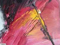 3 Alummoa Zumigo Winged Figures #7, 9, & 12 Mixed Media and Oil Canvas Each Measures 25x13.5"
