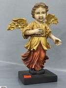Pair of Angels Made In Philippines 9", Finger Chipped, Looks Like Wing Was Repaired