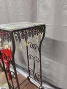 Plant Stand and Small Folding Side Table 21"x10"x17"