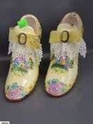 Garden Decor, Angels Faux Flowers, Hat Wall Pocket, Ceramic Booties Tallest Fairy Figure 11"