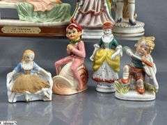 Made In Occupied Japan and Other Figurines Some Wear, 4" Tallest