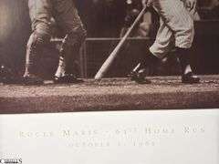 Babe Ruth Photo Print 14" X 11",  The DiMaggio Albums 2-Book Set and a Roger Maris 62st Home Run October 1, 1961 Poster 24" X 30"