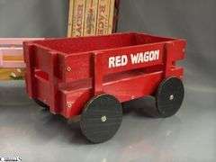 Doll Accessories, Pink Wagon, Red Racer Wooden Wagon, Enjoy Coke, and Classic Racer Sled, 13" Longest Wagon
