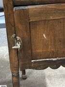 Small Vintage Accent Table With Door 13x13x27" Tall