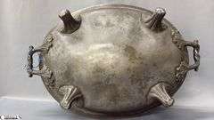 Pewter James Dixon & Sons of Sheffield, England, Warming Meat Platter 22x16"