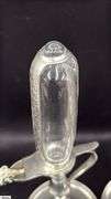 Pair of Pewter Whale Oil Clocks 13.5"