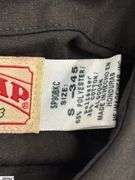 Red Kap Button Up Size Small Black Long Sleeve Uniform Shirts - appear to have discoloration from storage