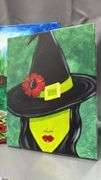 6 Painting Party Canvases, Emerald City, Witch, Peter Pan, Tink Largest 16x20"