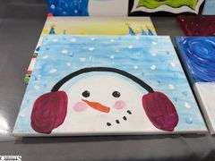 10 Canvas Paintings, From Painting Party Snowman, and Winter Scenes, Holiday Styles 11x14"