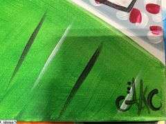 15 Painting Party Canvases, and Paintings Largest Measures 12x16"