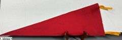 Indianapolis Speedway Autographed Pennant.  Autographs include Jim Nabors, Tom Sneva, Johnny Rutherford, Michael Andretti, Robby Buell, Eddie Cheever, Billy Boat, Rodger Ward, Poncho Carter, Jim Rathmann, Robby Unser, Scott Goodyear and Others