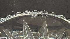 Pair of Signed Roy Cunningham Waterford Crystal Penrose Hurricane Lamps 9" Total Height
