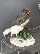 4 Lenox Holiday Porcelain Bird Figurines - 5" of tallest