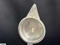 2 Early English Pewter Steins 13" Tallest