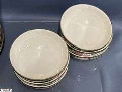 Franciscan Desert Rose Plates and Bowls - 10.5" of dinner plate - some chipping - approx 25pcs