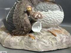 Lefton and Ski Country Bird Figurines - Both Damaged - 10" of largest