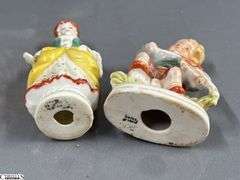Made In Occupied Japan and Other Figurines Some Wear, 4" Tallest