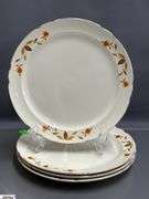 Hall's Jewel Tea Plates, Tray, Covered Dish, 6pcs - 10" of largest piece