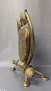 Hammered Brass Dinner Gong 9x12" With Striker