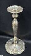 Pair of Weighted Sterling Louis the XIV Candle Holders Some Slight Bends See Photos 10"