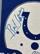 Baltimore Colts NFL Pennant Autographed by Bert Jones #7