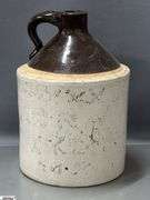 10" Stoneware Crock Jug - has visible crack, some crazing