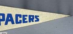 3 Basketball Pennants.  Indianapolis Pacers, 1999/2000 Conseco Fieldhouse Pacers Inaugural Season and Indiana Legends Basketball Pennant