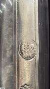 Pair of Pewter Whale Oil Clocks 13.5"