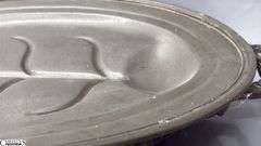 Pewter James Dixon & Sons of Sheffield, England, Warming Meat Platter 22x16"