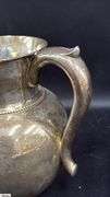 Marked Sterling 3 1/2 Pint Pitcher Monogrammed 7" Tall