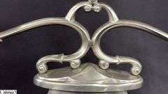 2 Made In Holland Pewter Candelabras, One Needs Repair 13.5"x6"