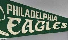 Philadelphia Eagles NFL Pennant Dated 1967