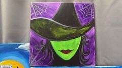 6 Painting Party Canvases, Emerald City, Witch, Peter Pan, Tink Largest 16x20"