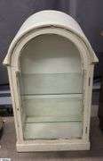 Arched Top Single Door With Glass Shelves Display 19.5"x14"x32"