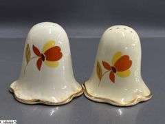 Hall's Jewel Tea Glasses, Teacups, Salt and Pepper - 5.5" of glass