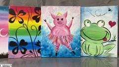 15 Painting Party Canvases, 11x14"