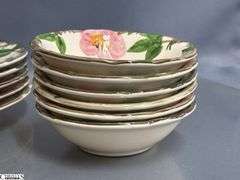 Franciscan Desert Rose Plates and Bowls - 10.5" of dinner plate - some chipping - approx 25pcs