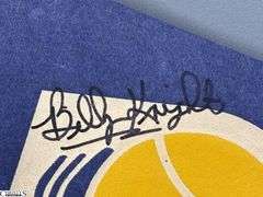 Indiana Pacers Pennant Autographed by Billy Knight and George McGinnis
