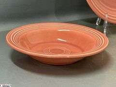 9pcs Fiesta Rose Dish Pieces - 2 Pint Pitcher, Salt and Pepper, Plates, Bowls - 10.5" of largest plate
