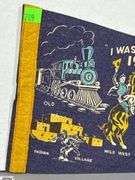 2 Pennants.  Chicago Railroad Fair "I Was There" 1949 and a Livingston, Tennessee Fishing Pennant