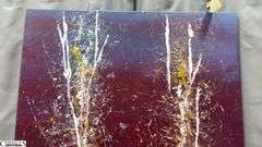 Samuel Tinoco Dusk Trees, Acrylic Painting on Canvas, Measures 36x55"