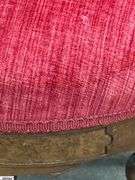 Victorian Red Upholstered Hip Rest Chair 21"x18"x39"