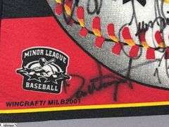 2000 & 2001 Baseball Pennants.  2000 Triple-A Indianapolis Indians World Series Champions and 2001 Autographed Victory Field Indianapolis, IN July 11, 2001.